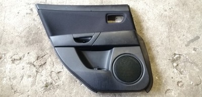 Mazda 3 03-09 обивка дверь левый задняя фото №1