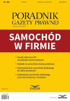 Samochód w firmie Poradnik Gazety Prawnej 7/2018 -