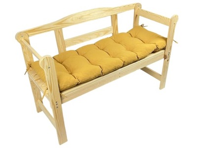 Poduszka ogrodowa fotel ławka musztardowa