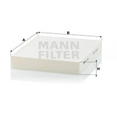 FILTR, VENTILACIÓN PRZESTRZENI PASAZERSKIEJ MANN-FILTER CU 2442  