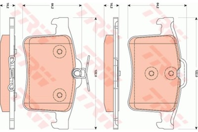 КОЛОДКИ HAM. JAGUAR T. XF 09-15/XJ 09-/XK