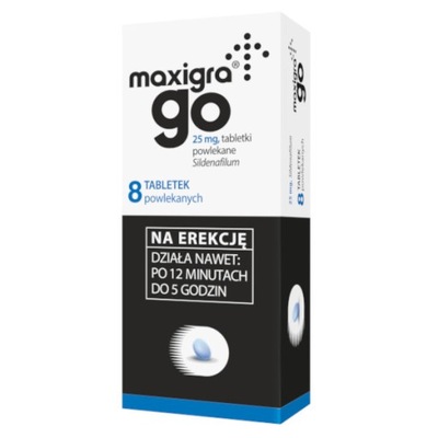 Maxigra Go 25 mg x 8 tabl. EREKCJA