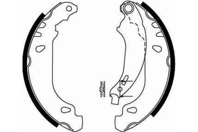 ZAPATAS DE TAMBOR DE FRENADO PARTE TRASERA PEUGEOT 206 4241K5 4241N1  