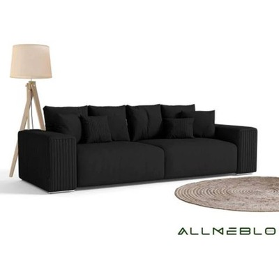 Duża elegancka sofa rozkładana PAS