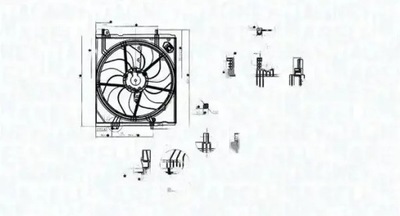 Вентилятор радіатора 069422787010 magneti marelli фото №1