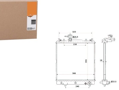 Nrf радиатор suzuki alto vi фото №1
