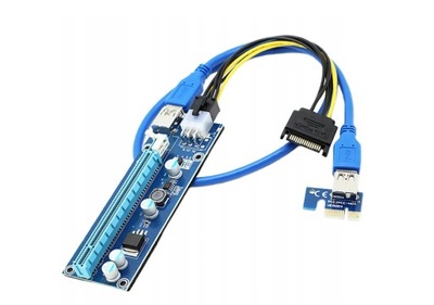 RISER PCI-E 1x-16x USB 6PIN SATA MINING BITCOIN