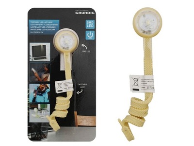 PRAKTYCZNA ELASTYCZNA LAMPA LED GRUNDIG Z ELASTYCZNĄ OPASKĄ