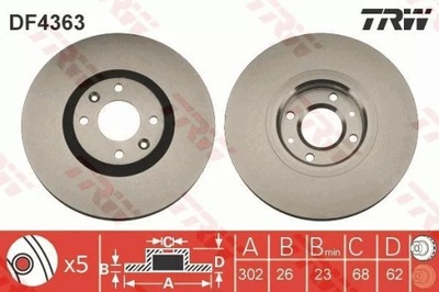 ДИСК HAM. CITROEN P. C4/3008/308 1,6/2,0 B/HDI