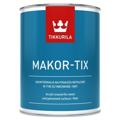 Gruntoemalia MAKOR-TIX TIKKURILA Szary Metalik 3L