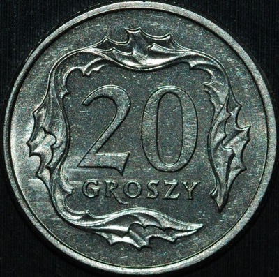 20 groszy 1991 - menniczy egzemplarz