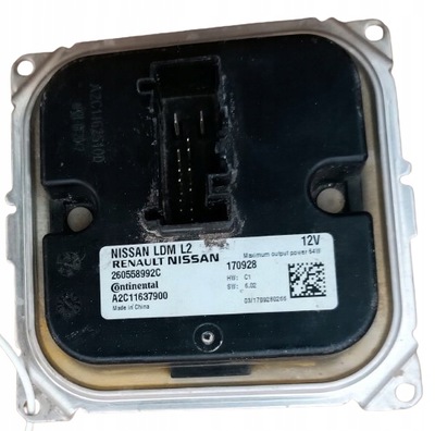 Модуль преобразователь led nissan leaf 260558992c фото №1