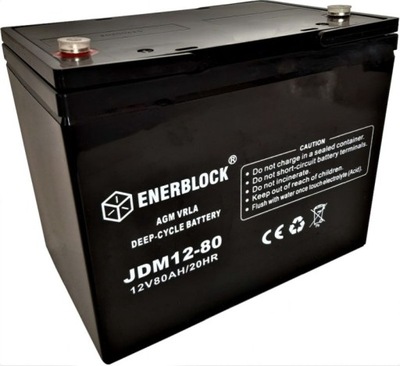 Akumulator AGM Deep-Cycle 80 Ah Enerblock