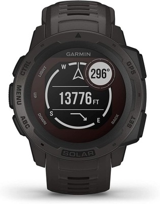 Zegarek sportowy Garmin Instinct Solar GPS 010-02293-00 grafitowy