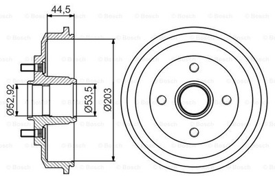 БАРАБАНИ ГАЛЬМІВНІ BOSCH 0 986 477 266 0986477266