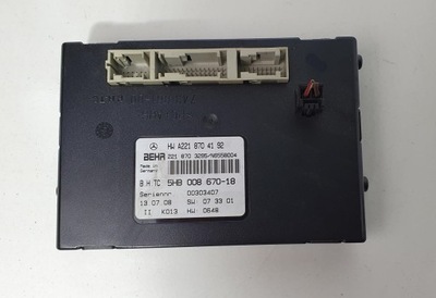 MERCEDES W221 MODULE CONTROL UNIT AIR CONDITIONER A2218704192  