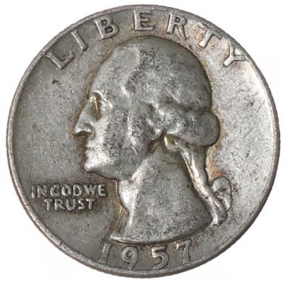 1/4 dolara - Quarter Dollar Waszyngton -USA- 1957