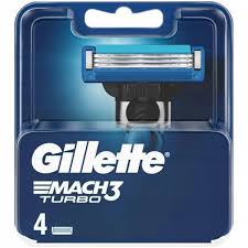 Gillette Mach 3 Turbo wymienne ostrza do maszynki do golenia 4 sztuki