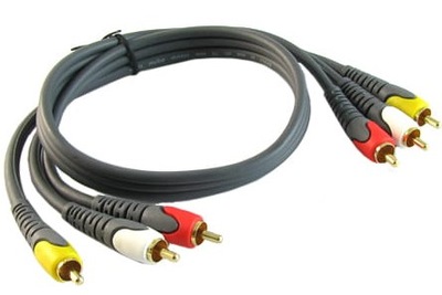 kabel 3 wtyki RCA na 3 wtyki RCA P-K 1,2m AV
