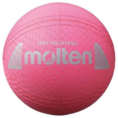 5 S2Y1250-P Piłka do siatkówki Molten SOFT VOLLEYBALL gumowa różowa