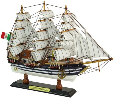 Statek Amerigo Vespucci Figurka Model Kolekcjonerski