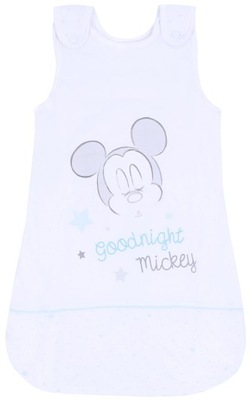 Biały śpiworek niemowlęcy Myszka Mickey 70cm