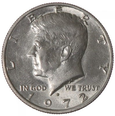 1/2 dolara - Half Dollar - Kennedy - USA - 1972