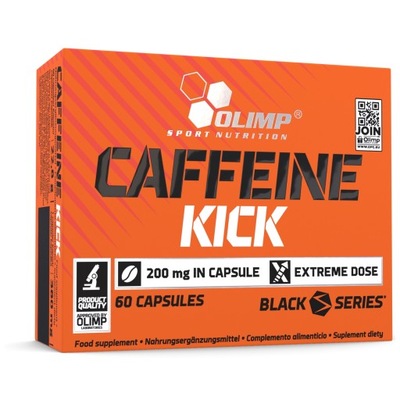 OLIMP CAFFEINE KICK 60 kaps KOFEINA ENERGIA 200mg