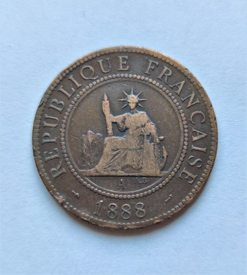 Indochiny Francuskie, 1 centym 1888