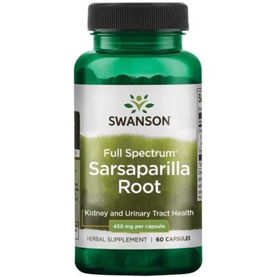 SWANSON Sarsaparilla Root 450mg 60caps ODPORNOŚĆ OBRZĘKI STANY ZAPALNE