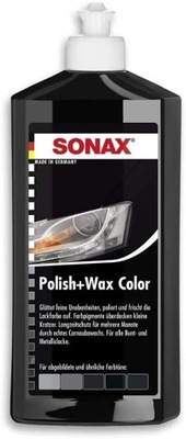 SONAX Polish & Wax Color Black Lakier z koloro