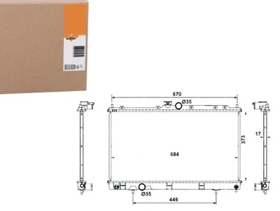 РАДИАТОР ДВИГАТЕЛЯ NRF MR968856 MR497740 MR993259 M