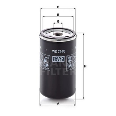 FILTRO HYDRAULICZNY, AUTOMÁTICA CAJA DE TRANSMISIÓN MANN-FILTER WD  