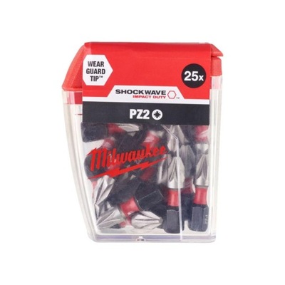 Bity udarowe Milwaukee 4932430864 PZ2x25 mm 25 sztuk