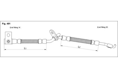 STARLINE ПАТРУБОК ТОРМОЗНОЙ MAZDA 6 2002-2008 ПЕРЕД ПРАВОЕ