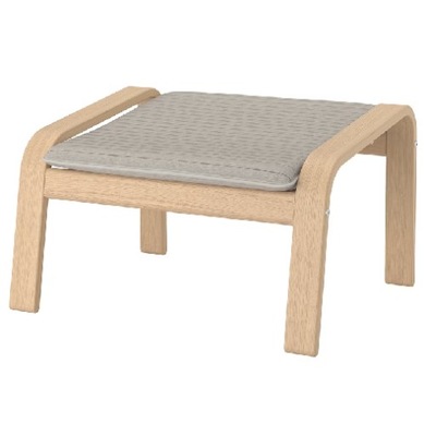 IKEA POANG Podnóżek dąb bejca Knisa jasnobeżowy