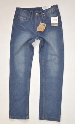 Y.F.K. spodnie jeansowe granatowe 140 9-10 Y