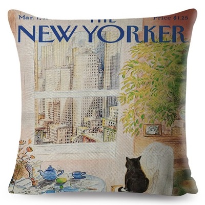 Poszewka Vintage The New Yorker City Magazine mala