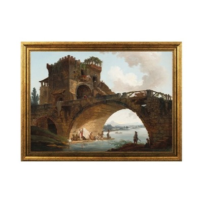 Obraz Hubert Robert Ponte Salario most łukowy Rzym