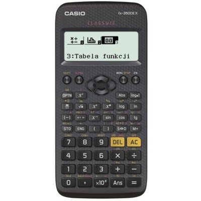 Kalkulator naukowy wielojęzyczny Casio FX-350 CEX zaawansowany czarny