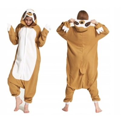 LENIWIEC ONESIE KOMBINEZON KIGURUMI DRES PIŻAMA S-XL