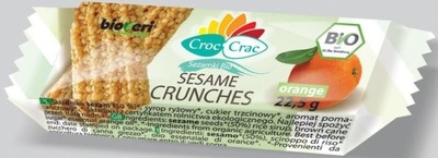 SEZAMKI POMARAŃCZOWE BIO 22,5 g - CROC-CRAC (BIOVE