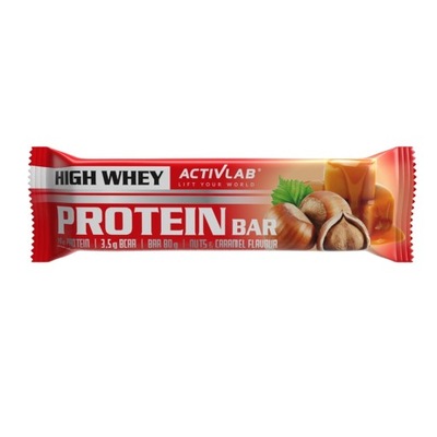 High Whey Protein Bar 80 g x 24 ORZECH-KARMEL