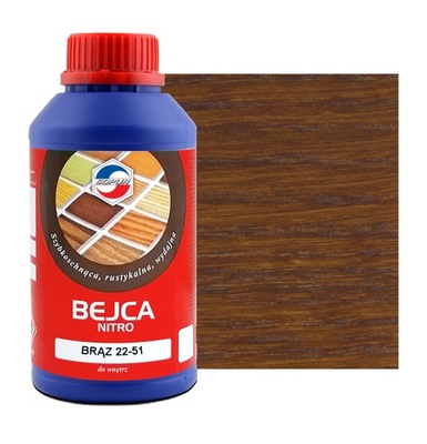 Bejca nitro SOPUR brąz 22-51 500ml 0,5L 2251