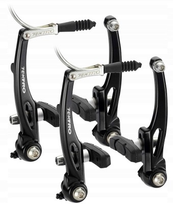 TEKTRO 855AL Komplet Hamulców V-BRAKE Kolor Czarny 110mm MTB/TREKKING/CITY