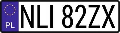 STICKER NUMBERS REGISTRATION / REJESTRACJA 80 X21  