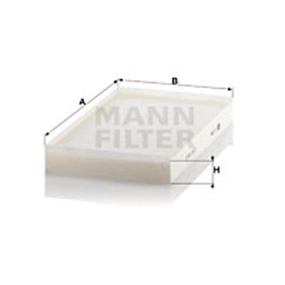 FILTR, VENTILATION PRZESTRZENI PASAZERSKIEJ MANN-FILTER CU 3540  