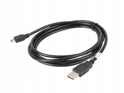 KABEL USB MINI -> USB-A 2.0 1,8m CZARNY (CANON)