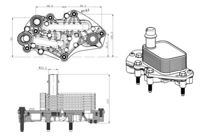 AUŠINTUVAS ALYVOS OPEL ASTRA 1,6CDTI 14- NRF31842 