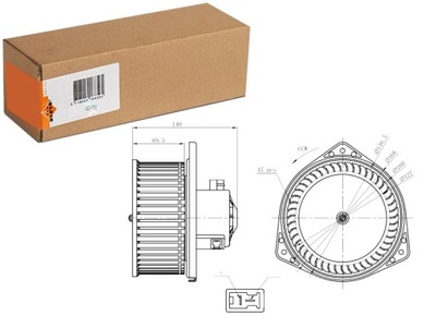 VENTILADOR SOPLADORES NISSAN PATROL GR V 2.8D-4.8 06.97- NRF  